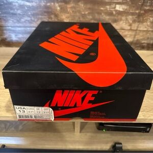 Nike Black Shoe Box with Red Logo